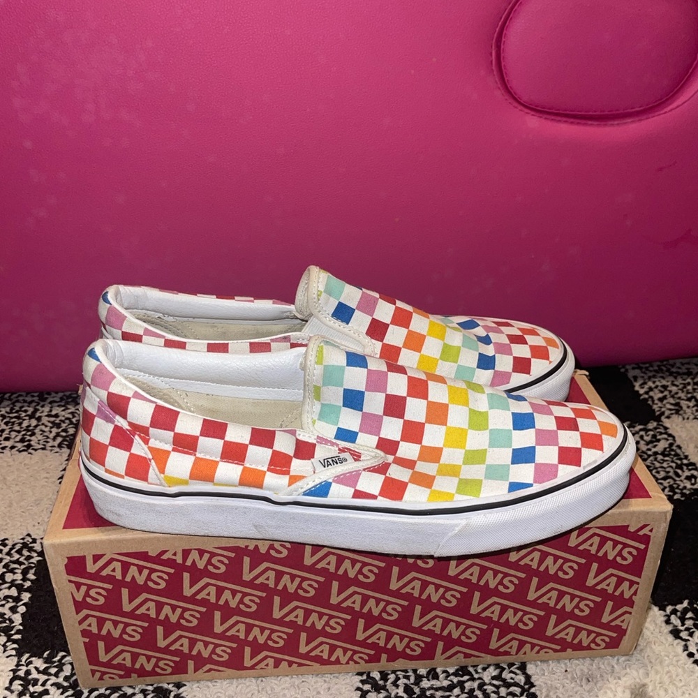 Checkerboard VANS! RAINBOW 🌈
